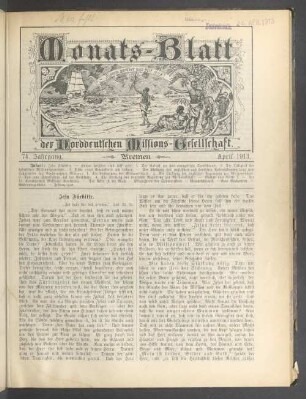 74. Jahrgang. Bremen. April 1913