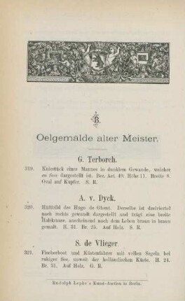 Oelgemälde alter Meister