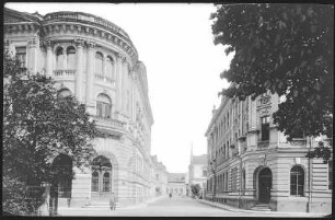 Rumburg. Fachschule für Weberei und Postamt