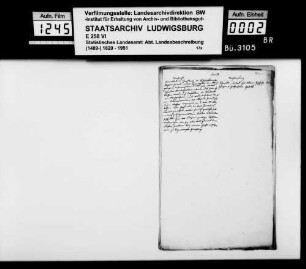 Historiographische Kollektaneen des Finanzreferendärs Jäger vorwiegend zur mittelalterlichen Geschichte von Baindt, Forstenhausen, Fronhofen, Ravensburg, [abgeg. Burg] Schlüsselberg [in Franken], Waldburg, Weingarten, Weißenau, Wiesentann