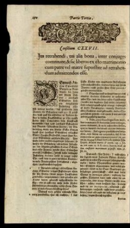 Consilium CXXVII.