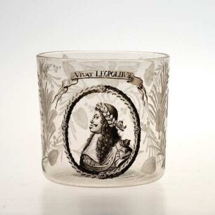 Becher mit Porträt des Kaisers Leopold I.