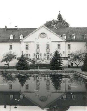 Bahnsdorf-Neudeck. Schzloß (Landespolizeischule Brandenburg; 1521, 1711). Gartenfront mit Mittelrisalit (um 1910 verändert)