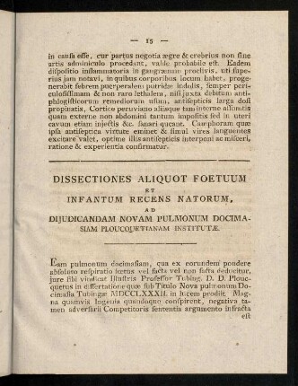 15-26, Dissectiones Aliquot Foetuum Et Infantum Recens Natorum ...
