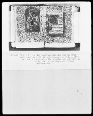 Stundenbuch — Verkündigung, Folio 16verso
