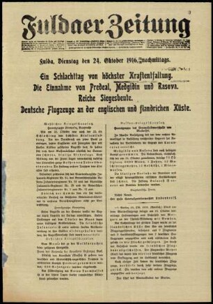 Ausgabe vom Dienstag, den 24. Oktober 1916.