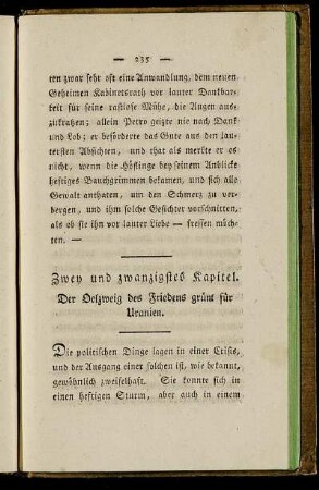 Zwey und zwanzigstes Kapitel. - Sechs und zwanzigstes Kapitel.