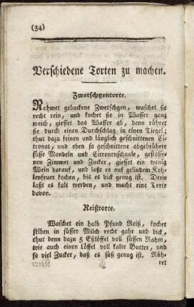 Verschiedene Torten zu machen.