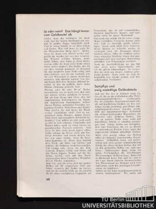 Ja oder nein? Das hängt immer vom Gedbeutel ab