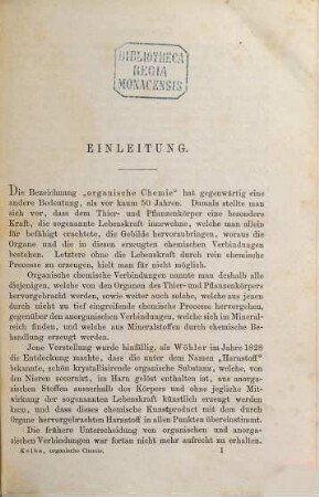Kurzes Lehrbuch der Chemie, 2. Organische Chemie