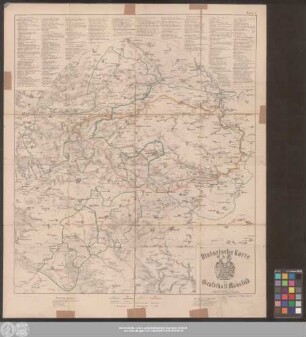Historische Karte der Grafschaft Mansfeld