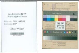 Entnazifizierung Wilhelm Alfter , geb. 18.02.1901 (Beamter)