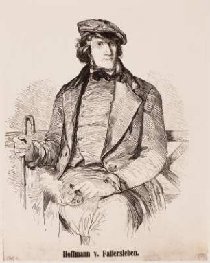 Bildnis des Dichters August Heinrich Hoffmann von Fallersleben