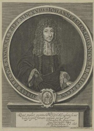 Bildnis des Johann Georg Nicolai