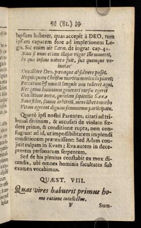 81-88, Quaest. VIII.