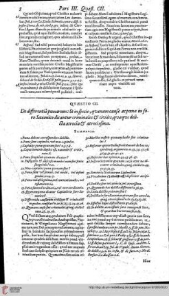 Pars Tertia, Qaestio 102- 103 De differentia poenarum:...