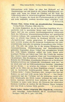 120-123 [Rezension] Luther, Martin, Mariae Lobgesang