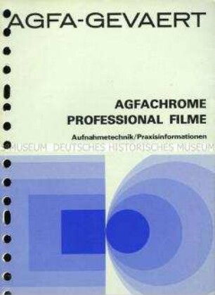Informationsbroschüre zu Agfafilmen