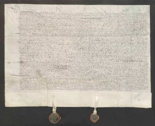 Erblehnrevers des Hans Crust, Martin Ziegler, Claus Mentzig, Hans Ziegler, Katharina Gopfrich und Jakob Crust gegenüber dem Domkapitel zu Speyer über Güter zu Bauerbach.