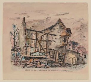 Das im Krieg zerstörte Goethe-Haus