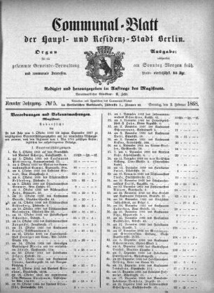 1868,5: No. 5, 2. Februar 1868