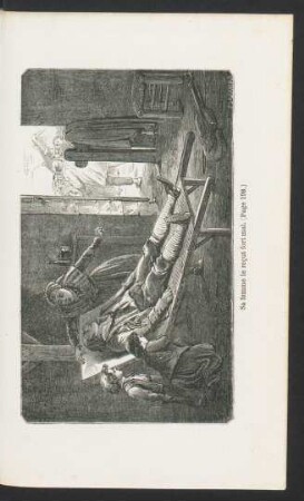 Tafel: Sa femme le recut fort mal. (Page 198.)