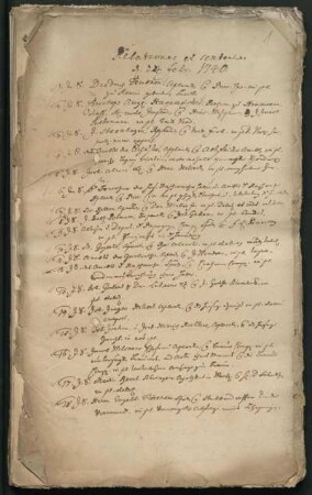 Relationen des Wismarer Obergerichts 1740