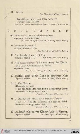 2. Ölgemälde (Nr. 45-72)