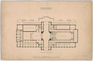 Thiersch, Friedrich von; Wiesbaden; Kurhaus - Grundriss OG