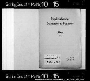 Verzeichnis der Kriegsschäden in der Weservogtei beim Durchzug schwedischer Truppen