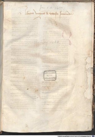 De sacramento eucharistiae : Mit Versen auf den Autor "Alberte rite ..."