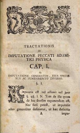 D. Jo. Ern. Gunneri Tractatio Theologica De Impvtatione Peccati Adamitici Physica Seu Non-Morali, Tamen Justissima