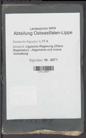 Volkszählungen und Viehzählungen, Bd. 6