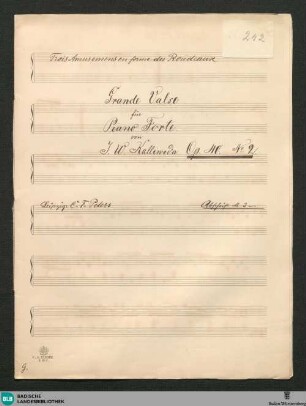Waltzes - JWK Mus.Ms. 242 : pf; D; op. 40/2, StrK op. 40/2