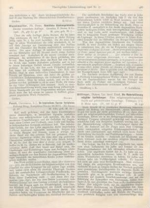 486-488 [Rezension] Bittlinger, Ernst, Die Materialisierung religiöser Vorstellungen