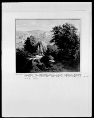 Blick auf das Schloss in Marburg