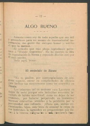 El escándalo de Zárate