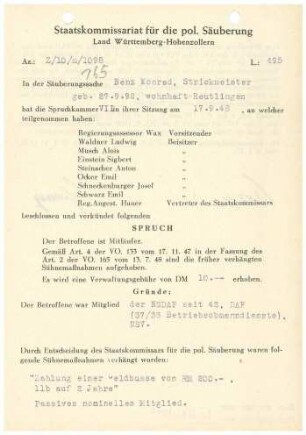 Benz, Konrad