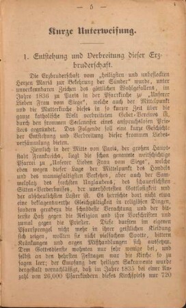 Kurze Unterweisung.