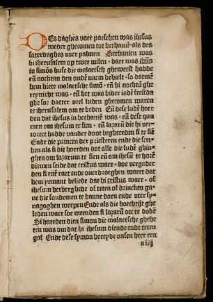 [D]Es daghes voer paeschen ...