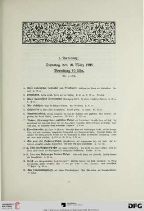 Vormittag 10 Uhr (Nr. 1-209)