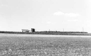 Dreiheide-Großwig. Blick zur Bockmühle, Ruine, Betonstraße 1