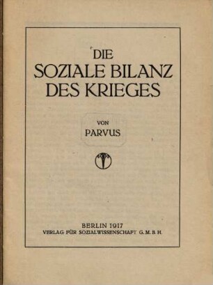 Die soziale Bilanz des Krieges
