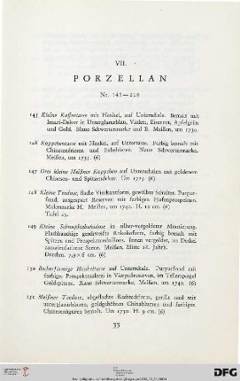 Porzellan (Nr. 145-218)