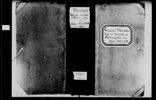 Waibstadt, katholische und israelitische Gemeinde: Standesbuch 1843-1859