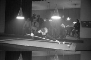 Billard-Landesmeisterschaft in der Disziplin "Cadre 52/2" im Gasthaus "Engel" in Grünwinkel