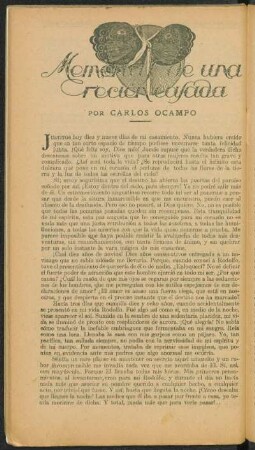 Memorias de una recién casada