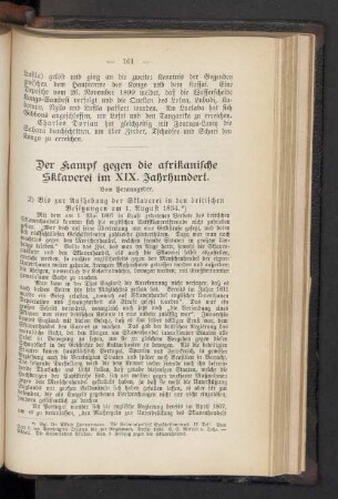Der Kampf gegen die afrikanische Sklaverei im XIX. Jahrhundert