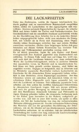 Die Lackarbeiten