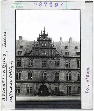 Aschaffenburg: Schloss, Hoffront des Ostflügels